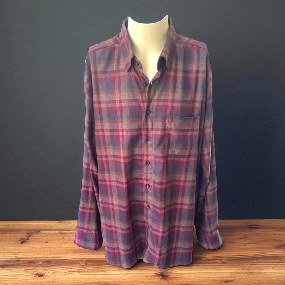 New! HAUPT GERMANY PLAID SHIRT SIZE XXL